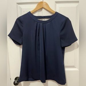 J Crew Navy Blouse small